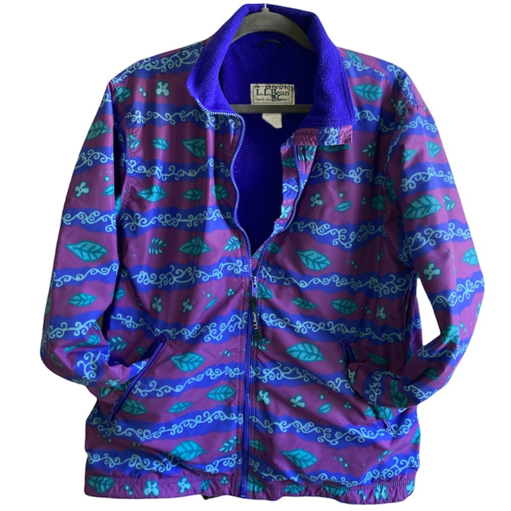 VTG 80s/ 90s L.L. Bean Funky Fleece Lined Three Season Jacket Size Large